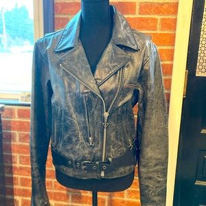 Genuine Harley Davidson Factory Distressed Leather Motorcycle Jacket